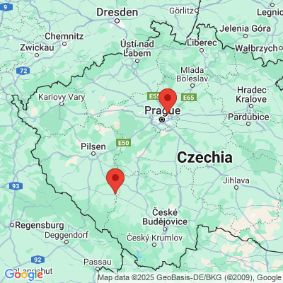 Google map: Palackeho 816 341 01 Horazdovice Czech Republic